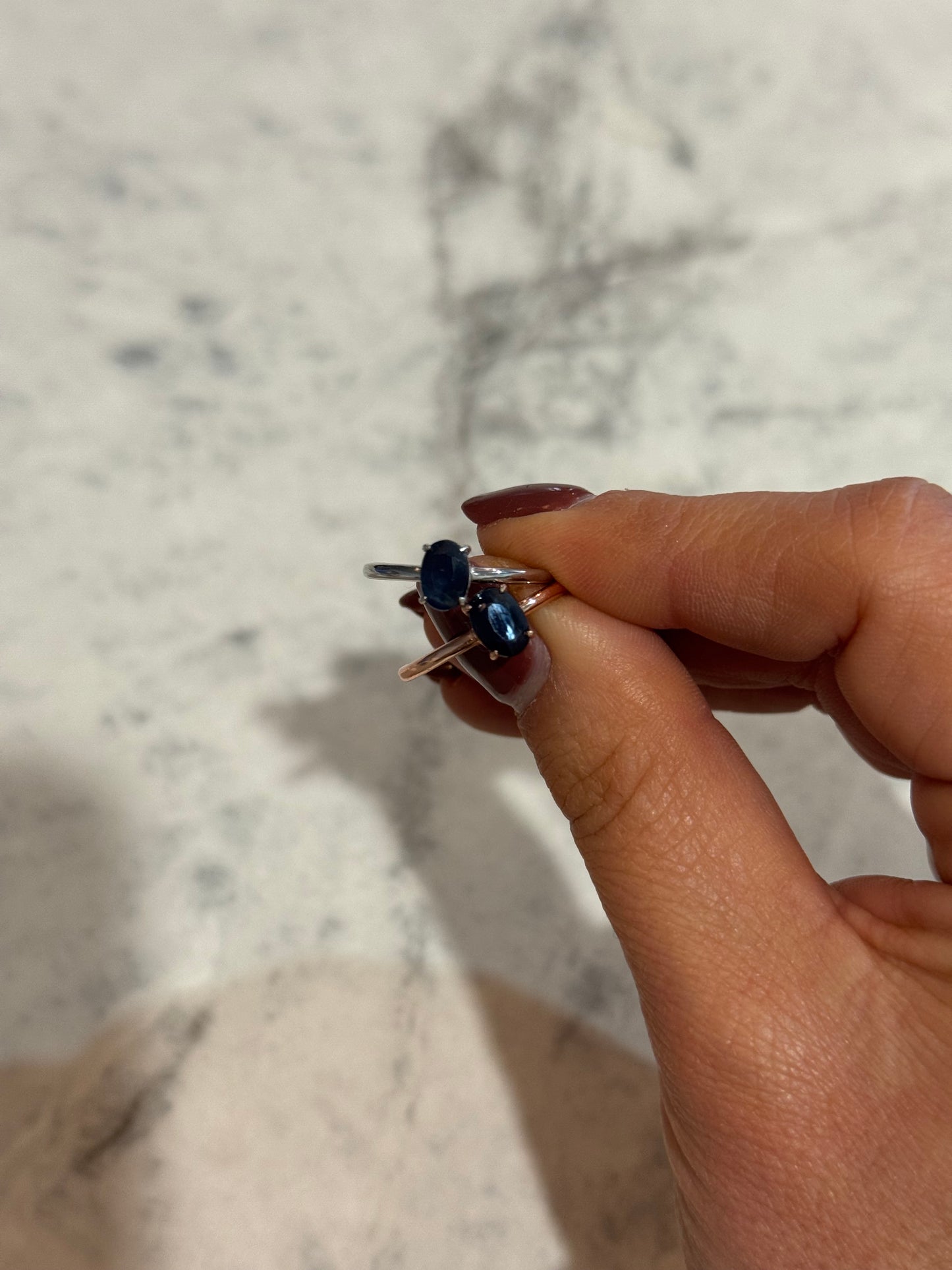 Adjustable Crystal Rings