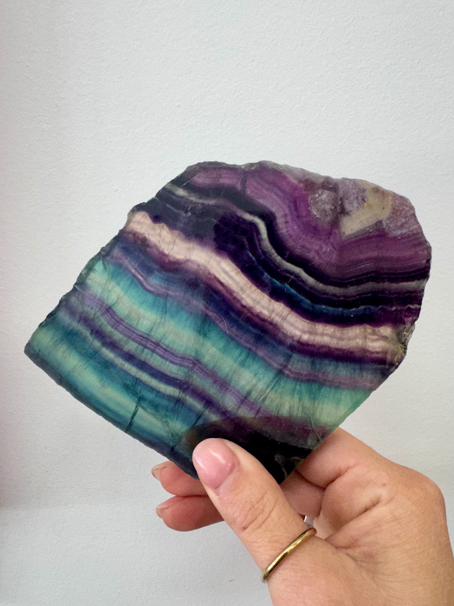 Rainbow Fluorite Slab