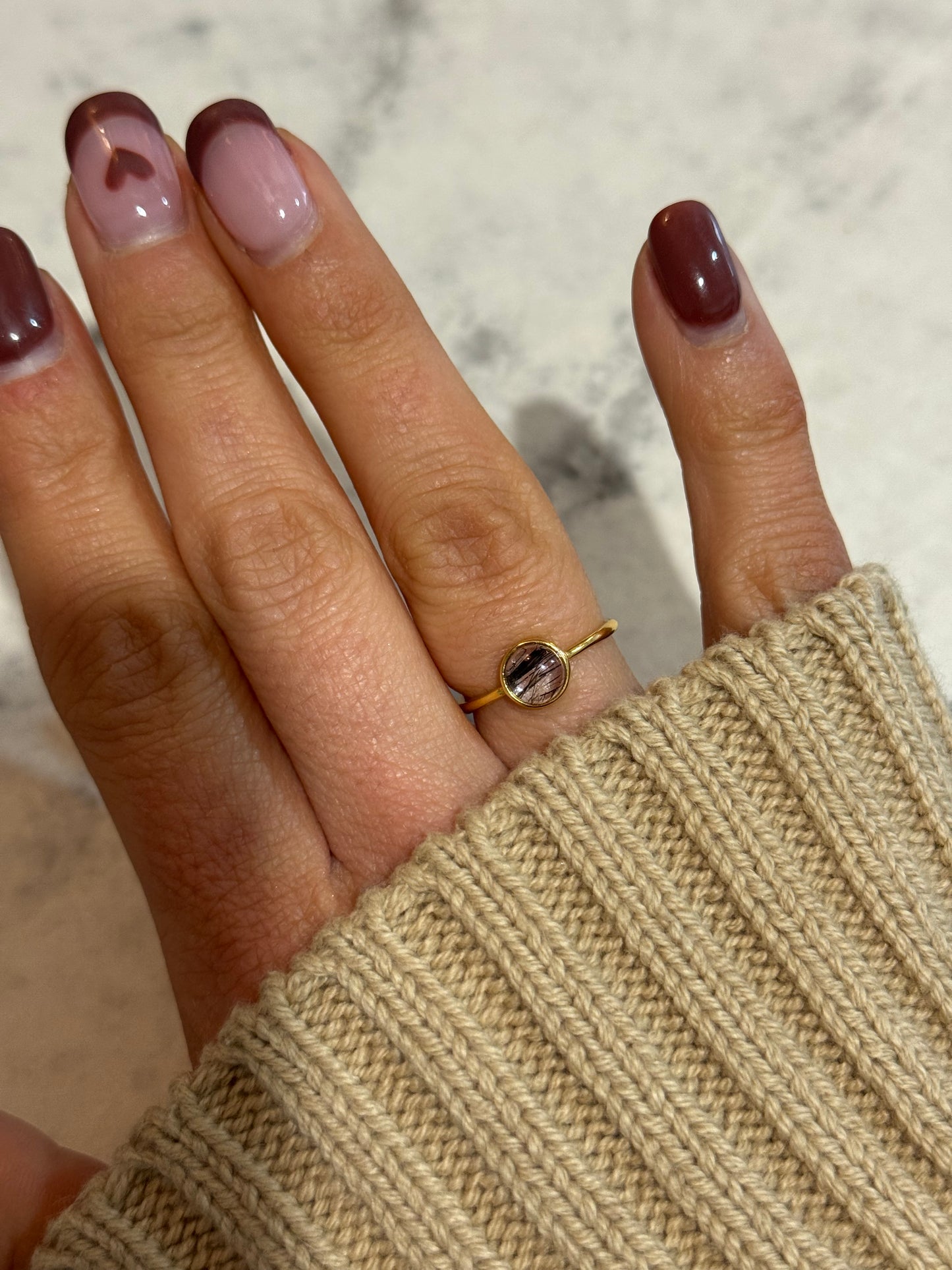 Adjustable Crystal Rings