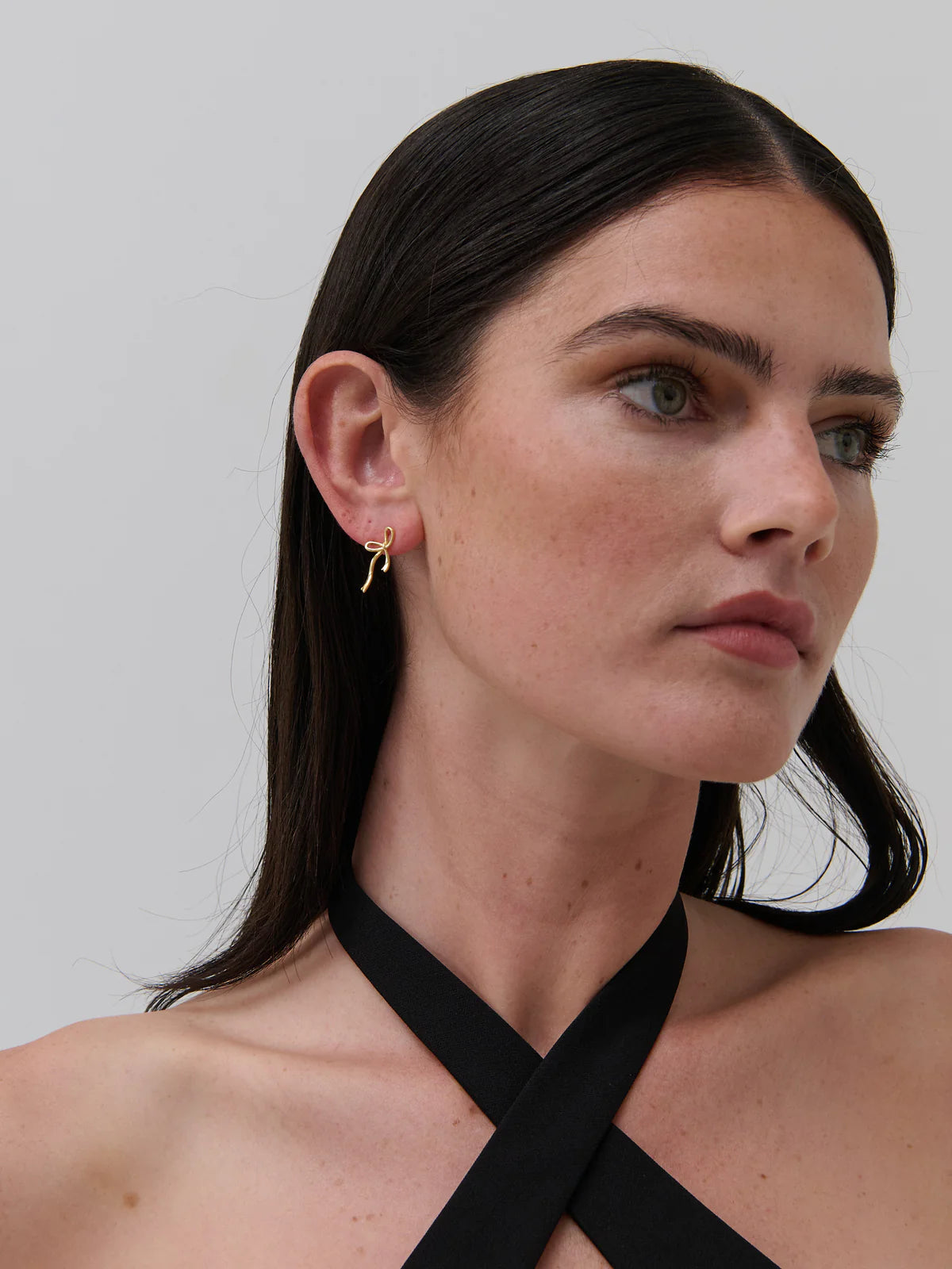 Maison Bow 18k Gold Plated Earrings