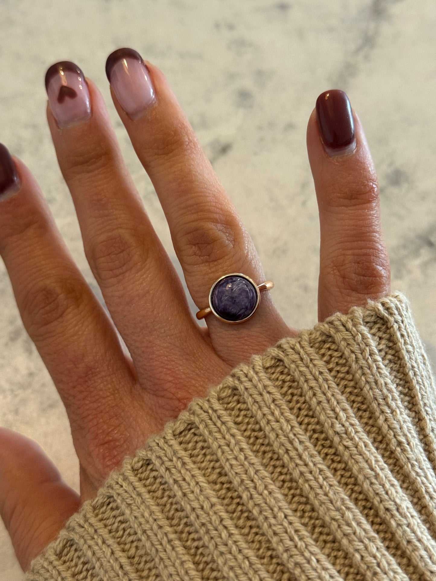Adjustable Crystal Rings