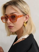 Chai Angular Sunglasses - Vintage Tort