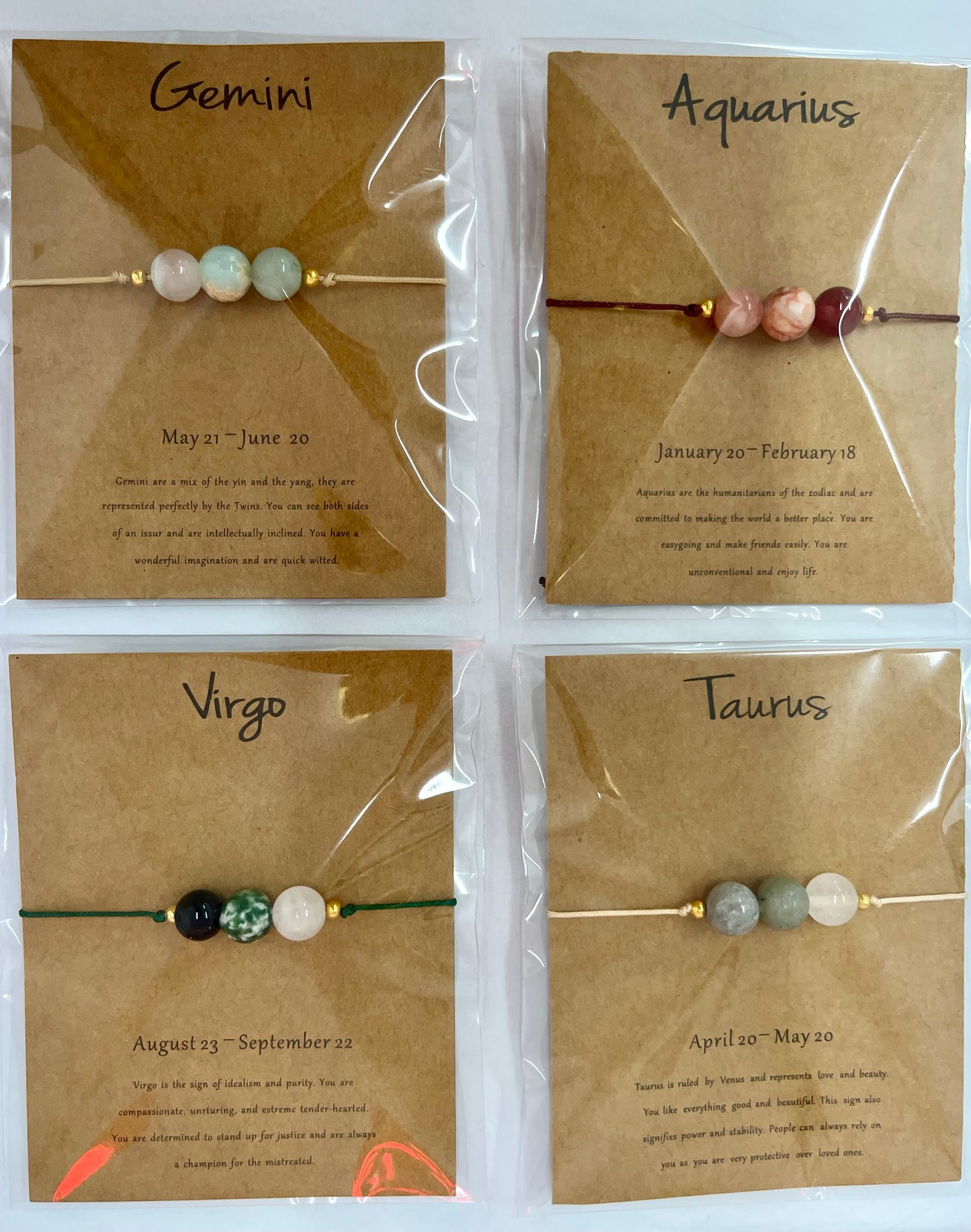 Star sign bracelets