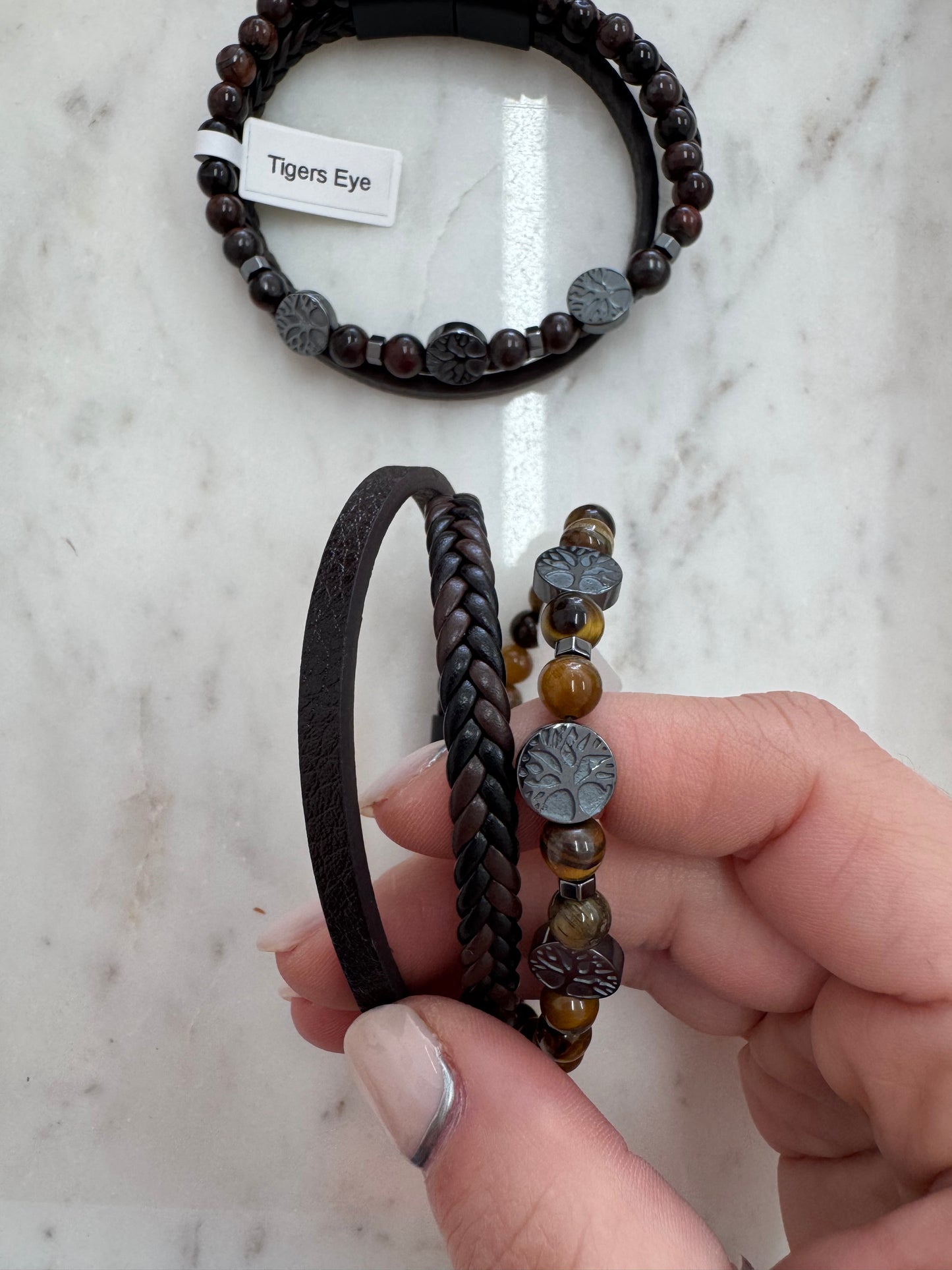 Men’s Tigers Eye clasp bracelet