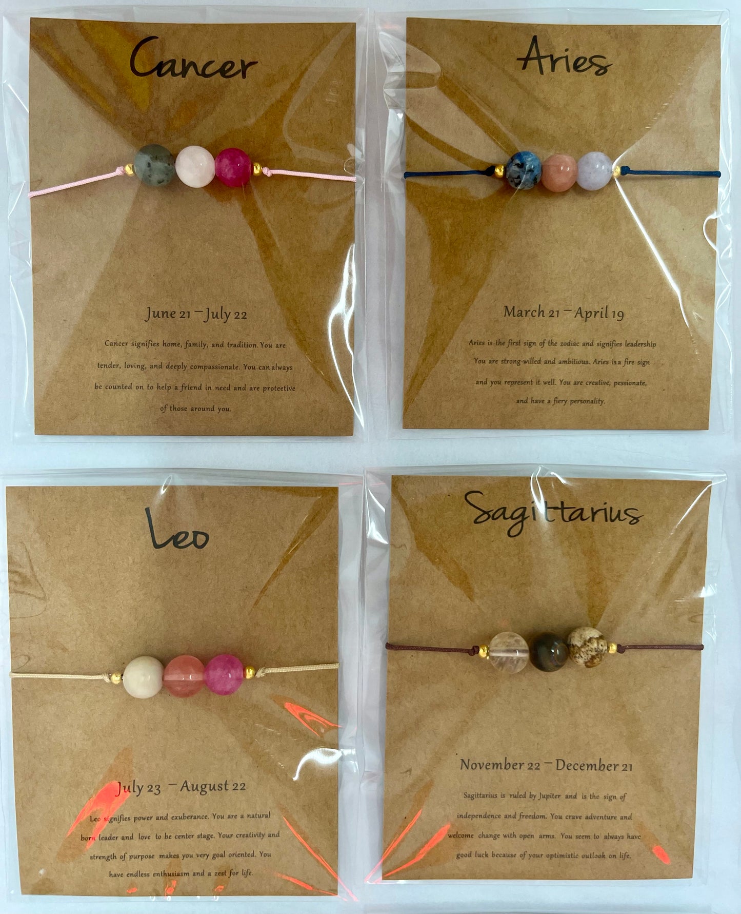 Star sign bracelets