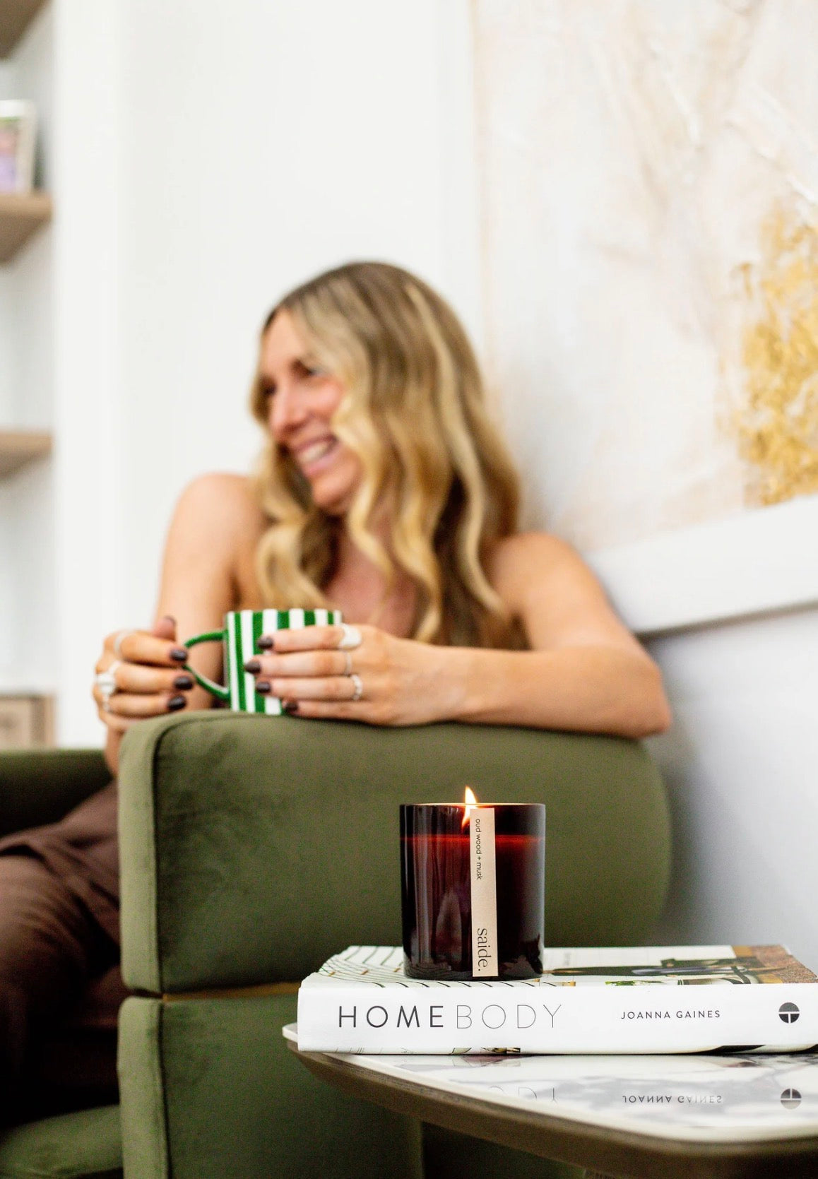 Saide - Amber wood wick candle - Sea salt + Sage