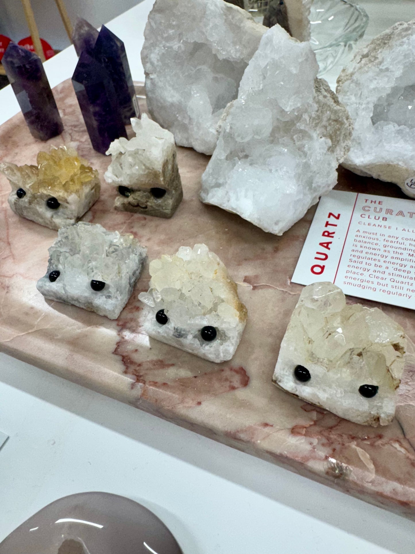 Quartz Cluster Hedgehogs