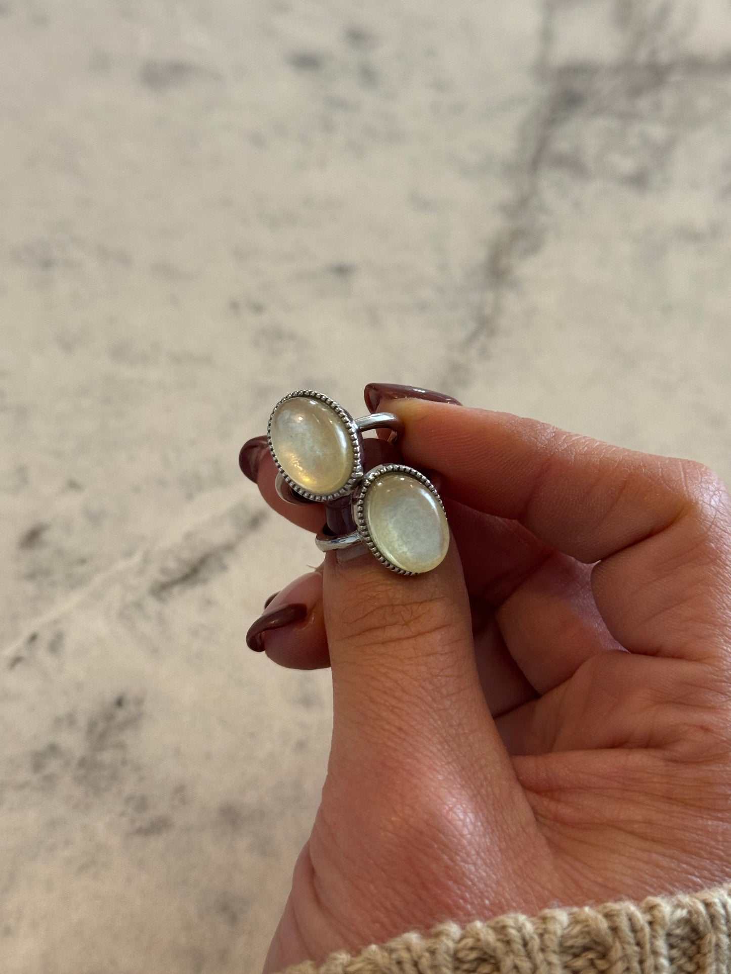 Adjustable Crystal Rings