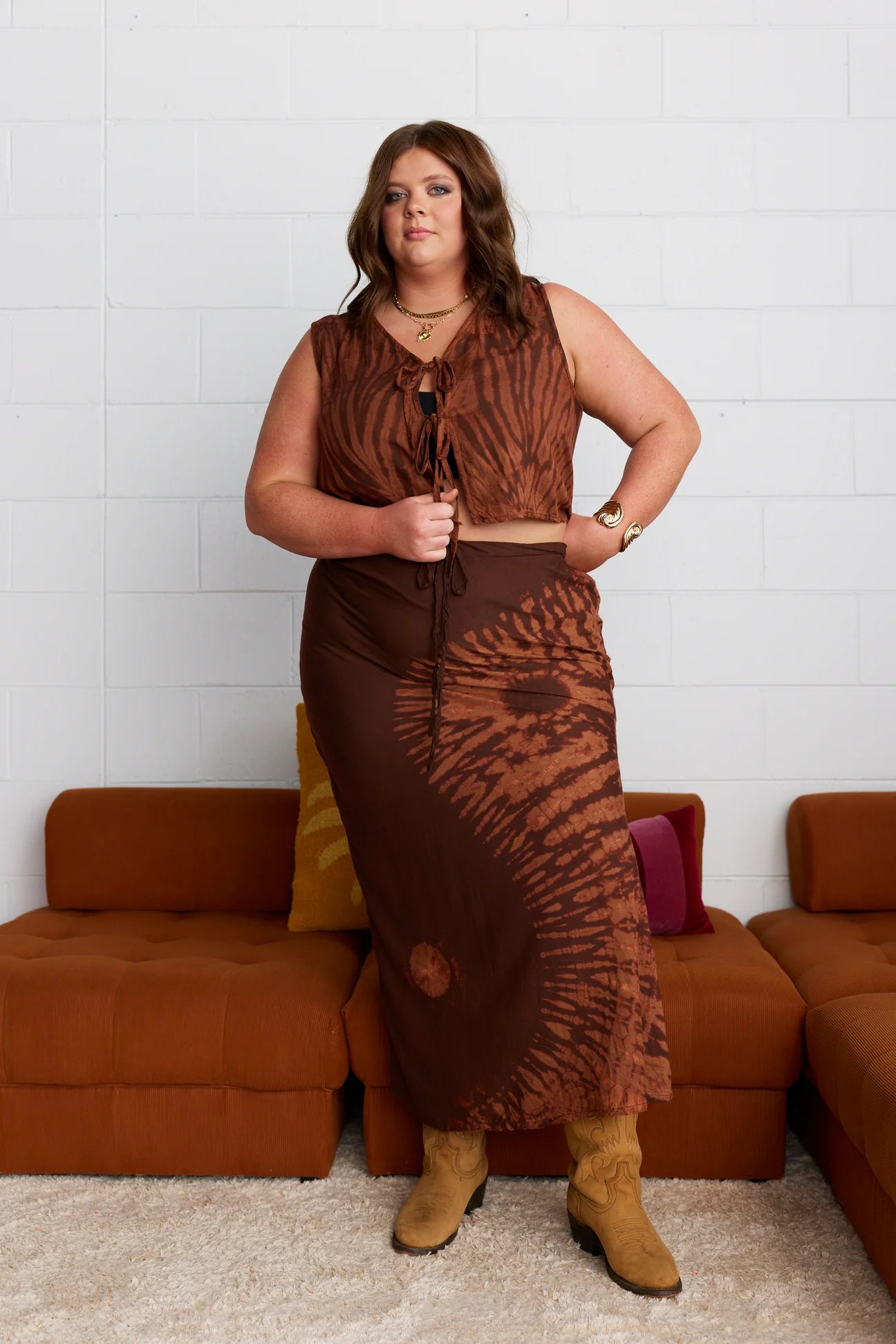 MUSE YIN YANG SKIRT - GOLDEN HOUR (SECONDS SALE)