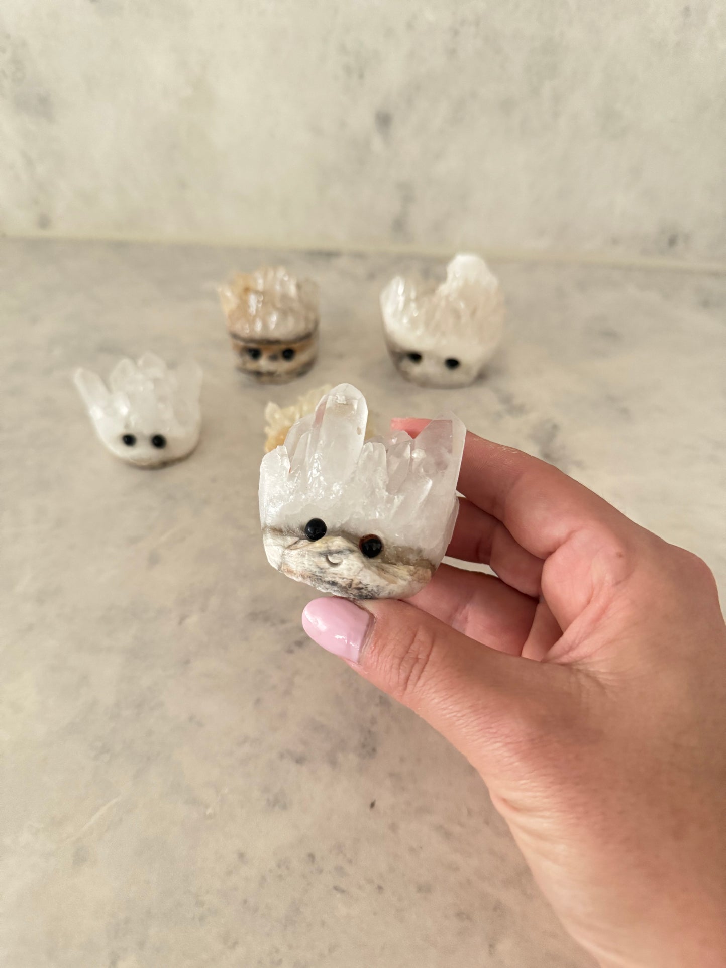 Quartz Cluster Hedgehogs
