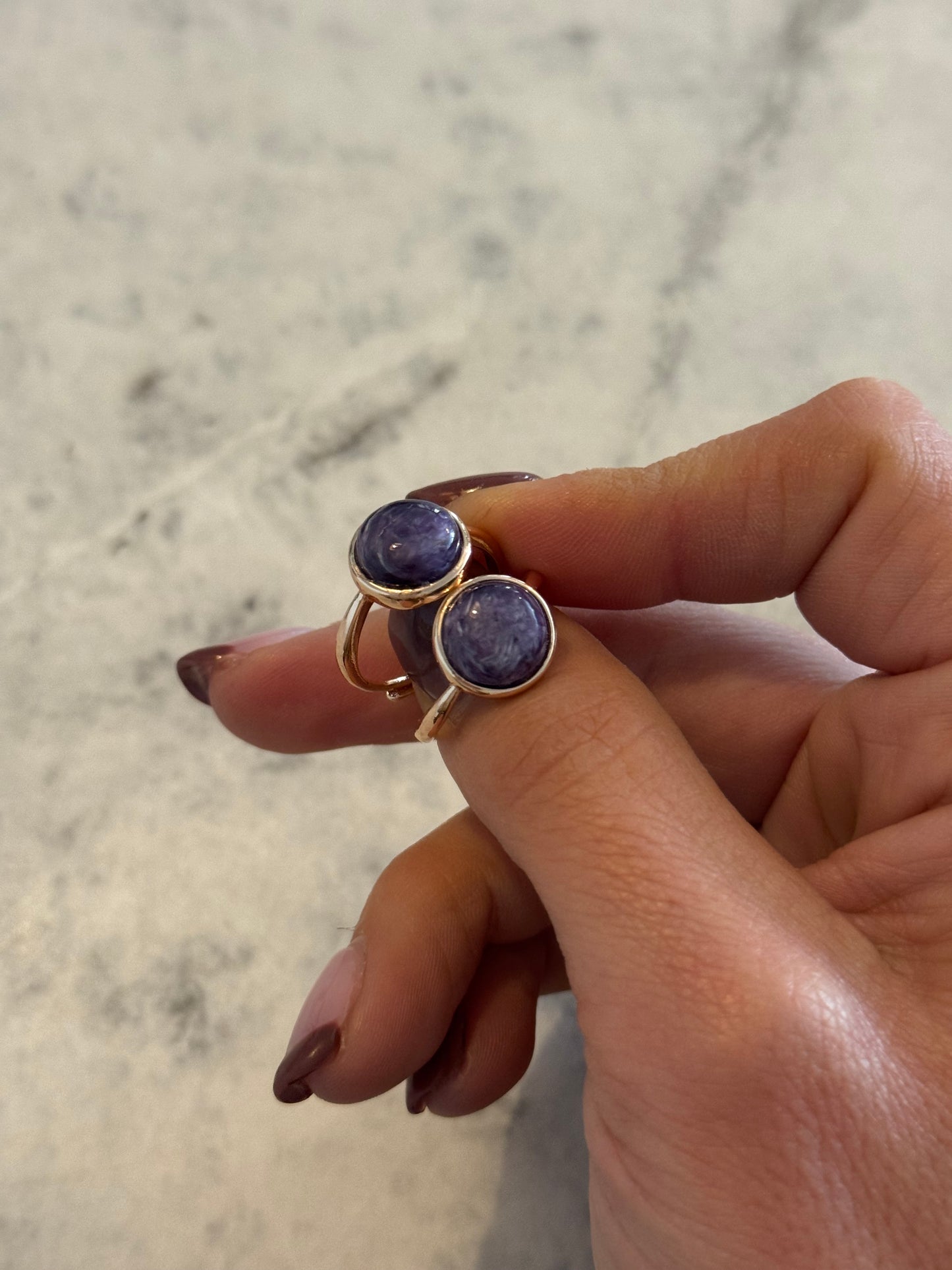 Adjustable Crystal Rings