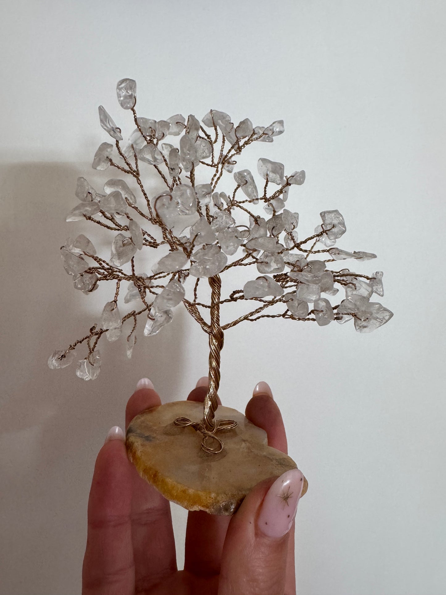 Clear Quartz Crystal Gem Tree