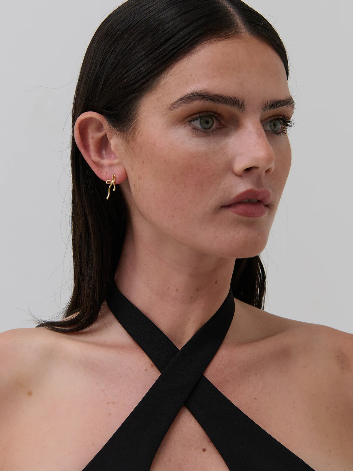 Maison Bow 18k Gold Plated Earrings