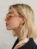 Chai Angular Sunglasses - Vintage Tort