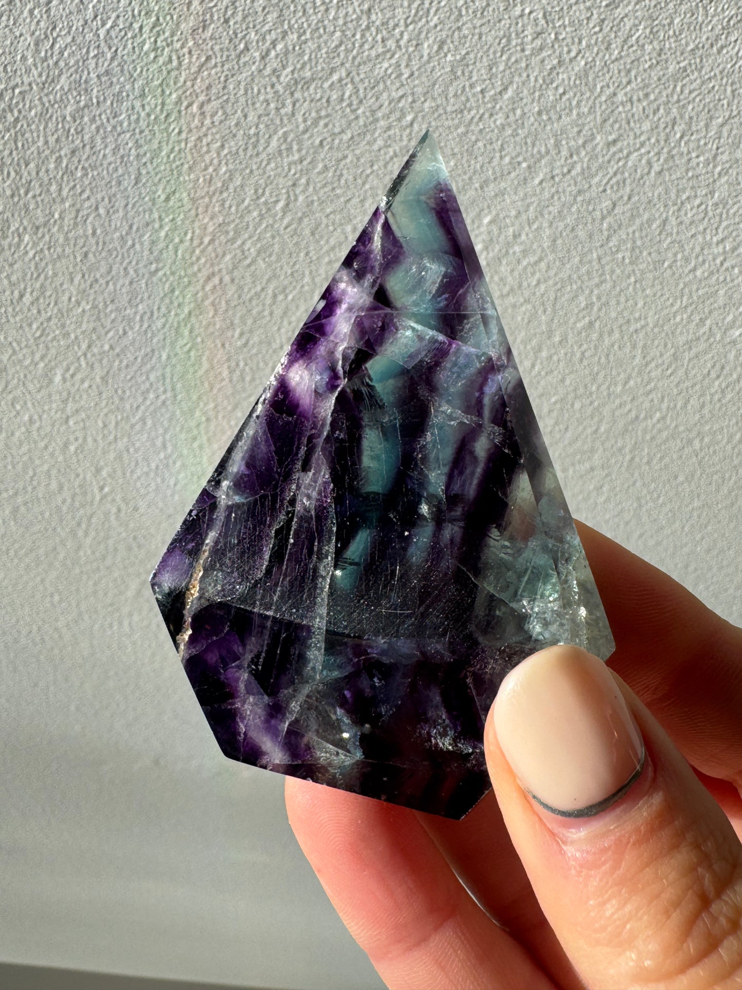 Rainbow Fluorite Diamonds