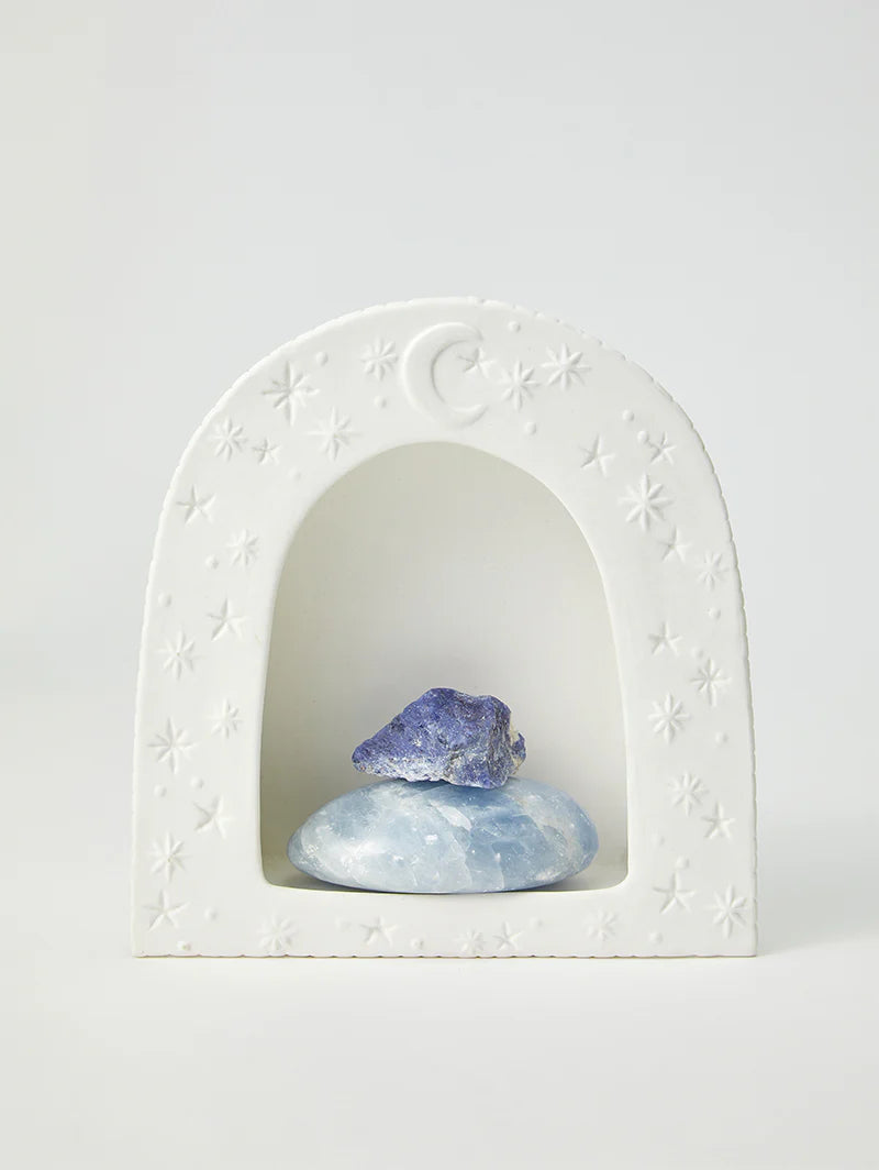 Luna Wall Shelf - White & Clay