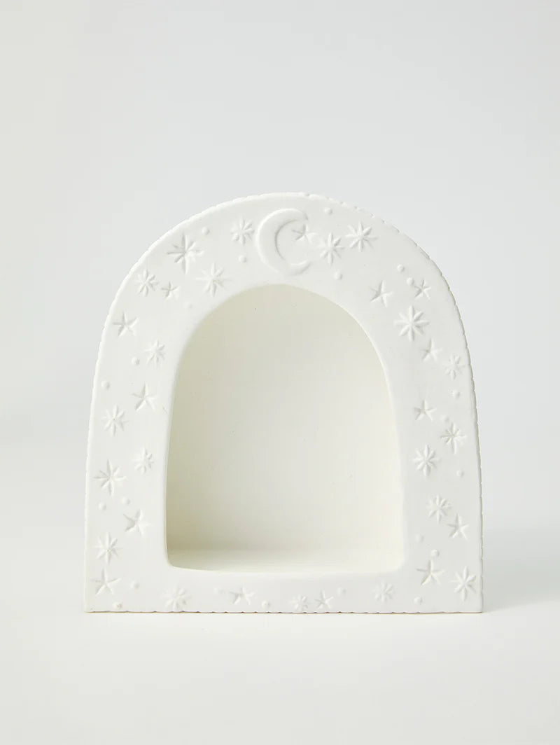 Luna Wall Shelf - White & Clay