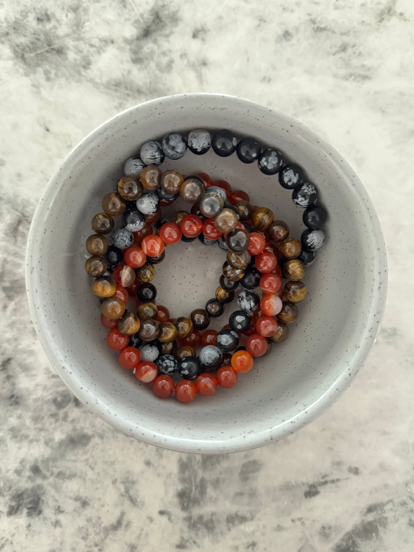 Mens Crystal beaded bracelets