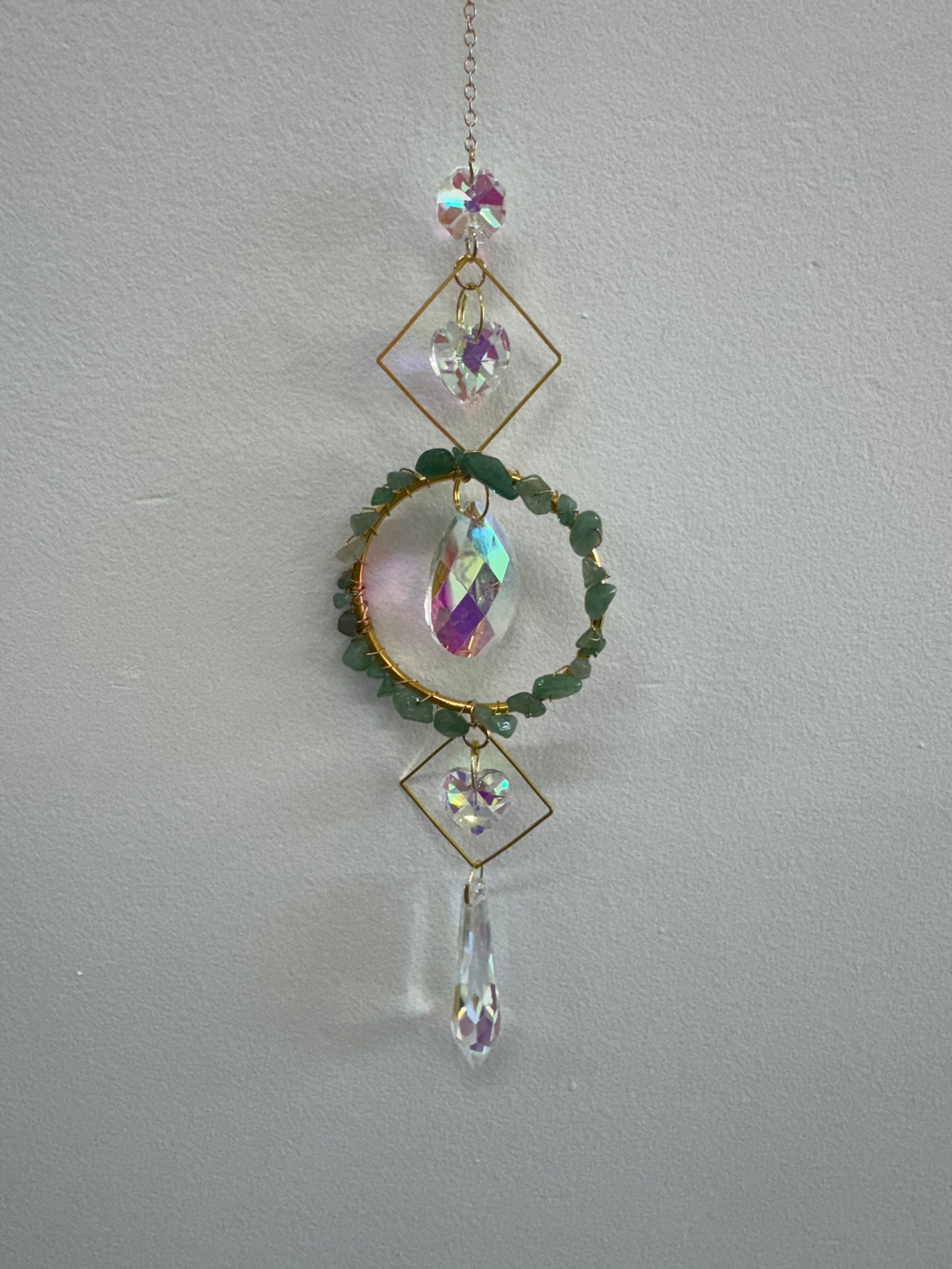 Circle Crystal suncatcher