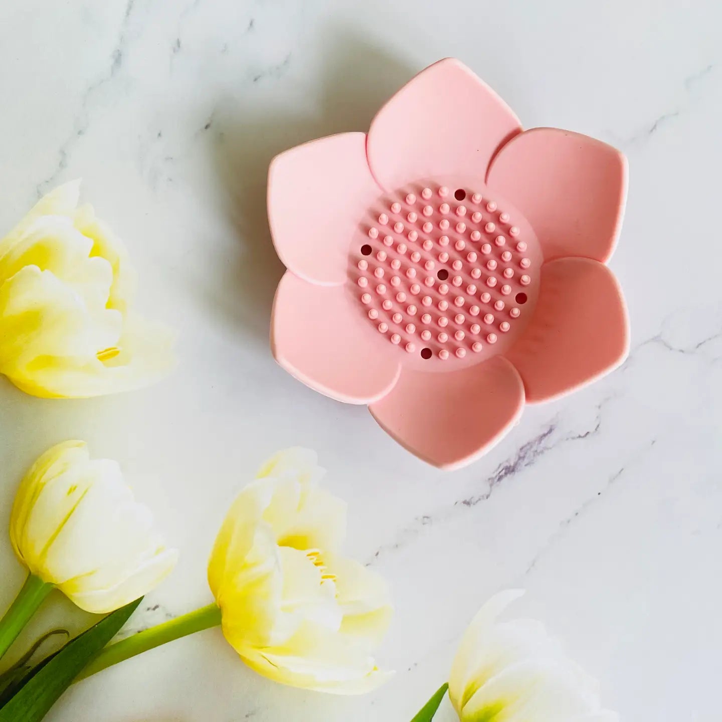 Premium Silicone Soap Dish with Water Drainage