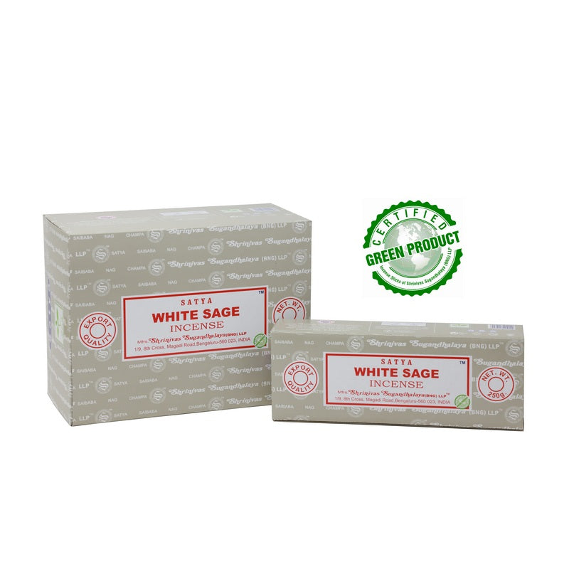 Satya White Sage Incense 250g