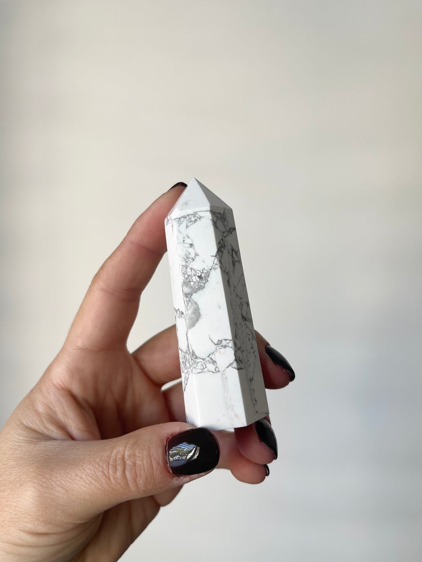 White Howlite Towers