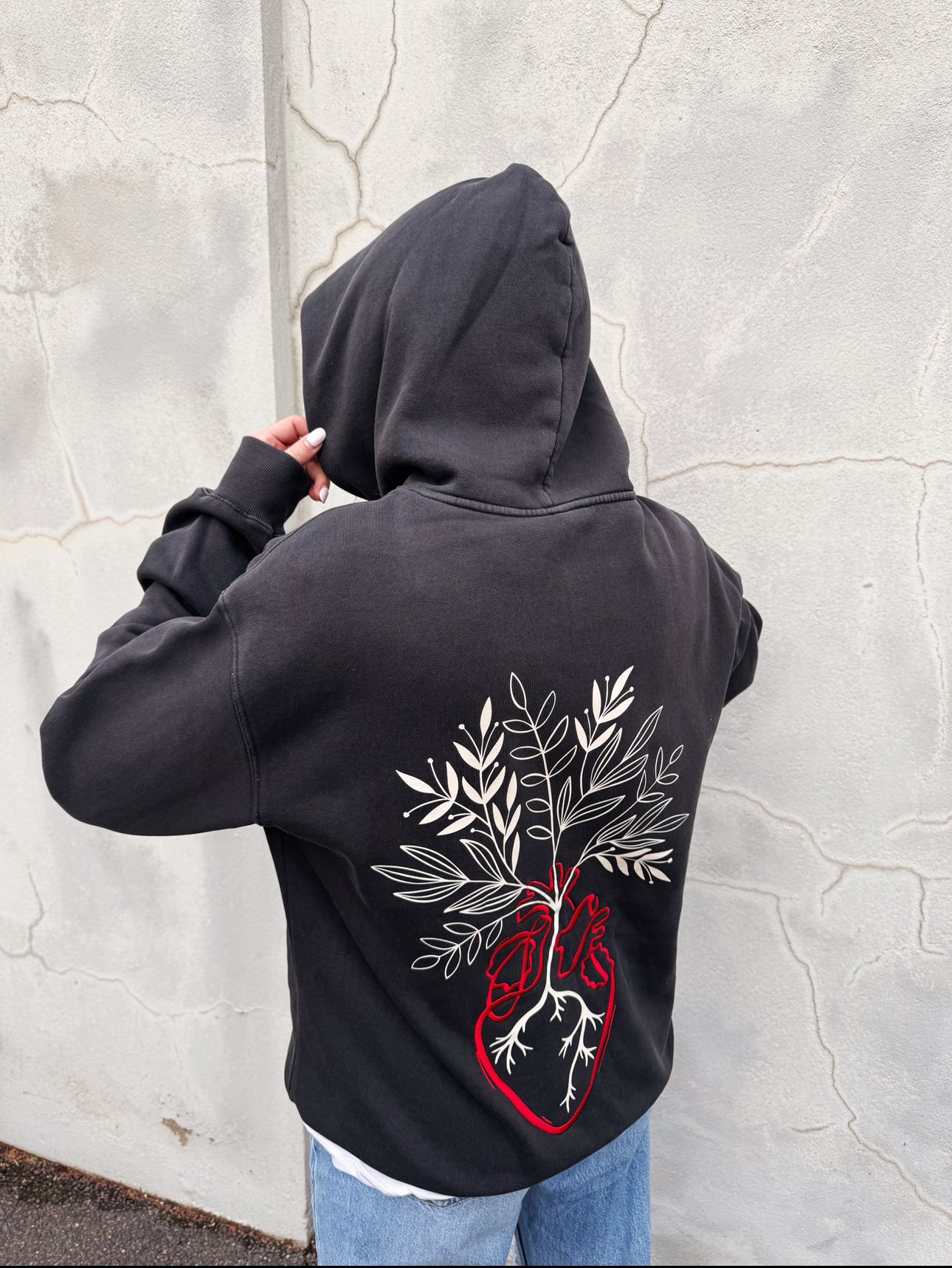 AVC THE LABEL - Blossoming Heart Hoodie