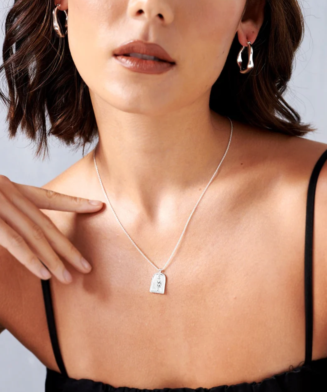 Sun Charm Silver Plated Necklace