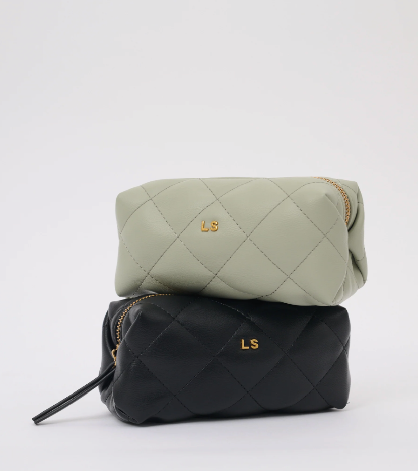 L&S Travel Pouch - Black & Sage