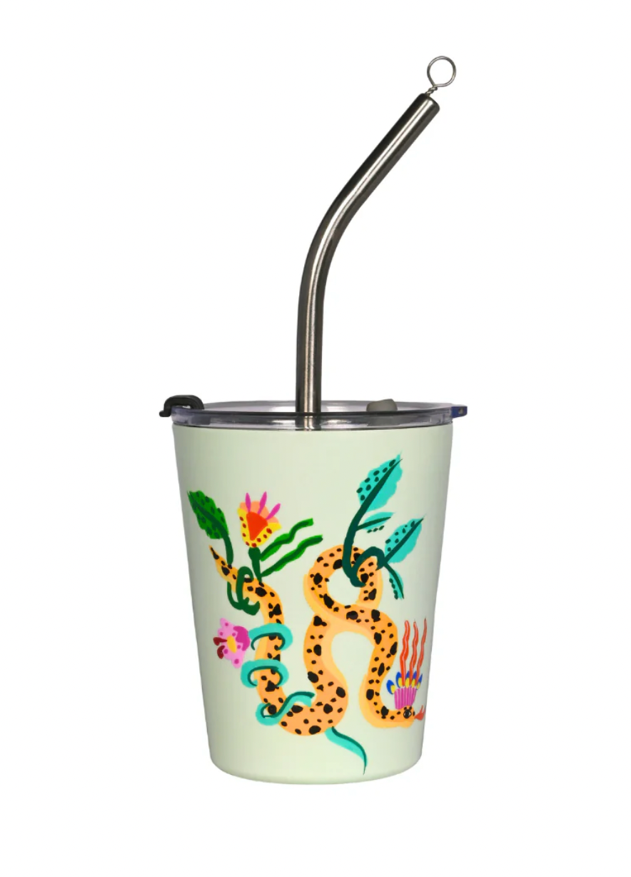 Insulated 2 in 1 cup - Lavender & Pistachio