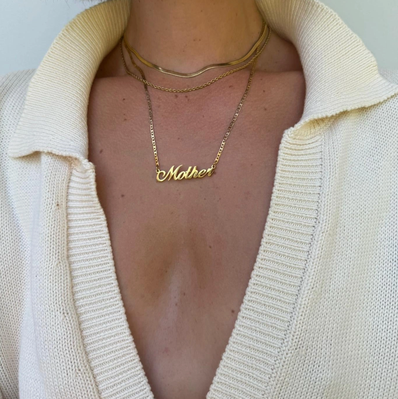'Mother' Necklace - Gold/Silver
