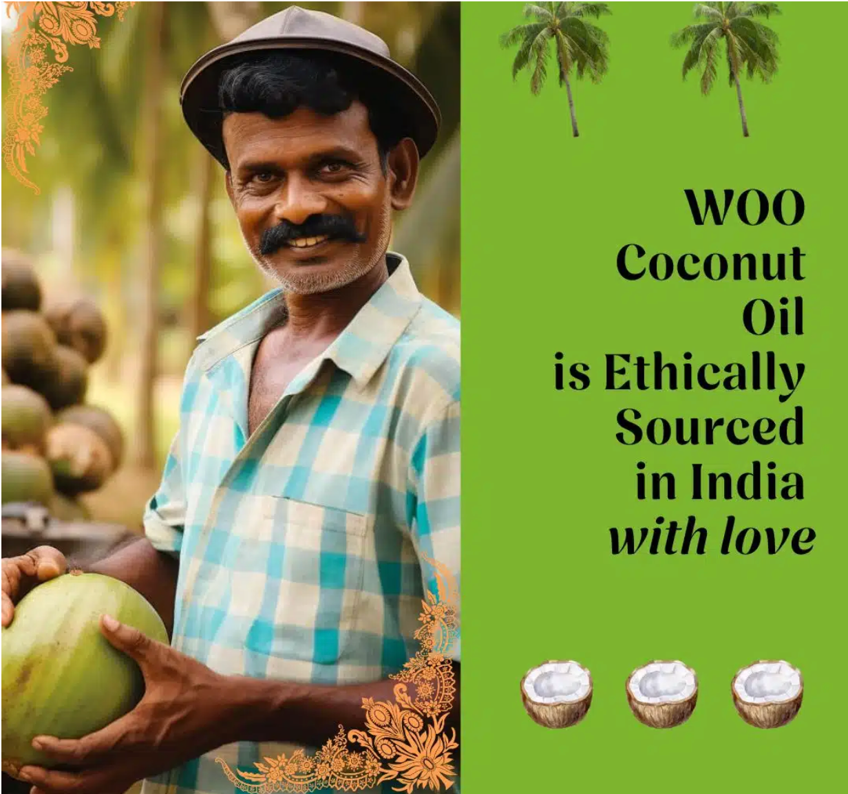 WOO Coconut Oil – Pure Coconut Luxury for Soft, Hydrated Skin & Hair