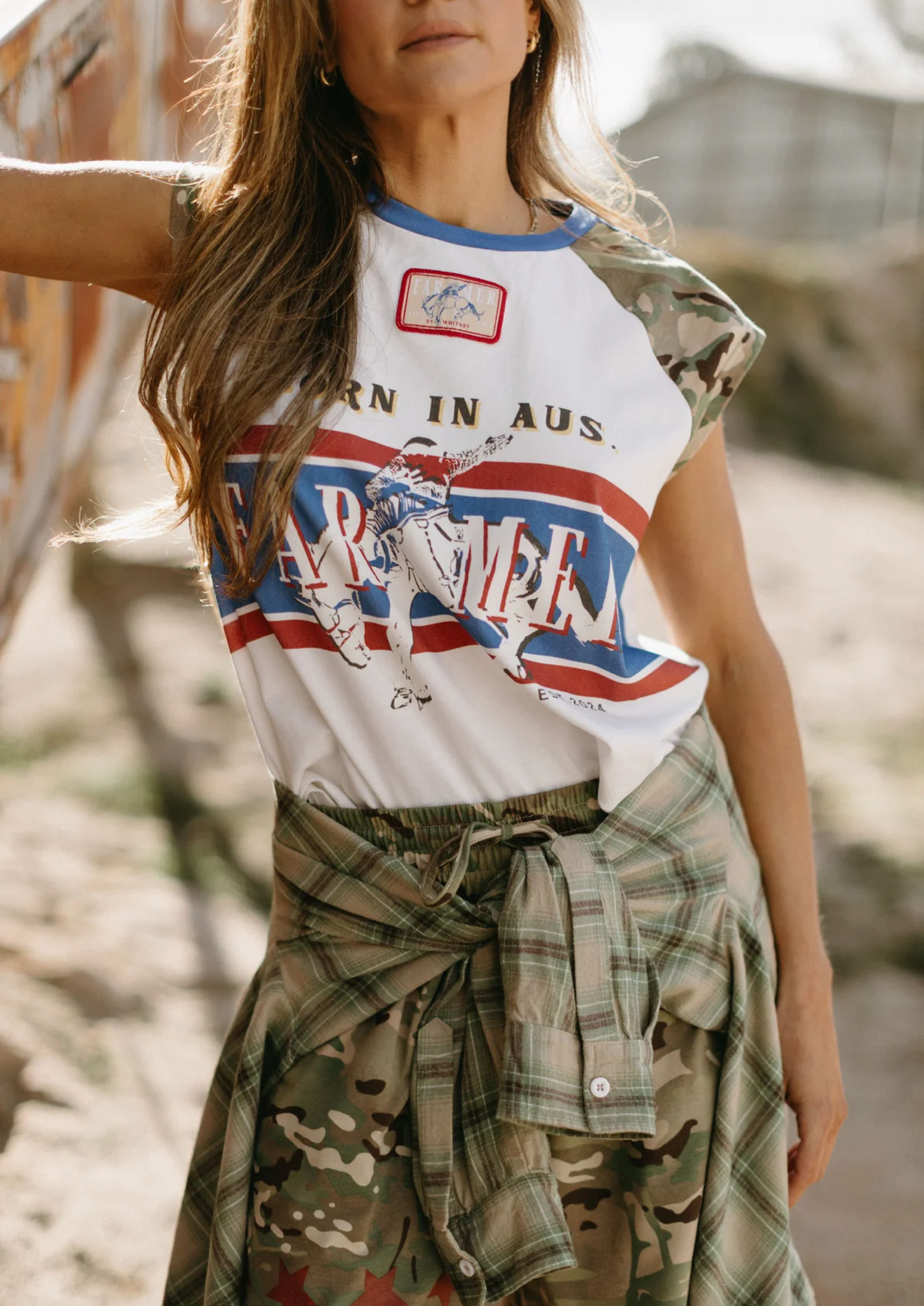 Camo Raglan Tank