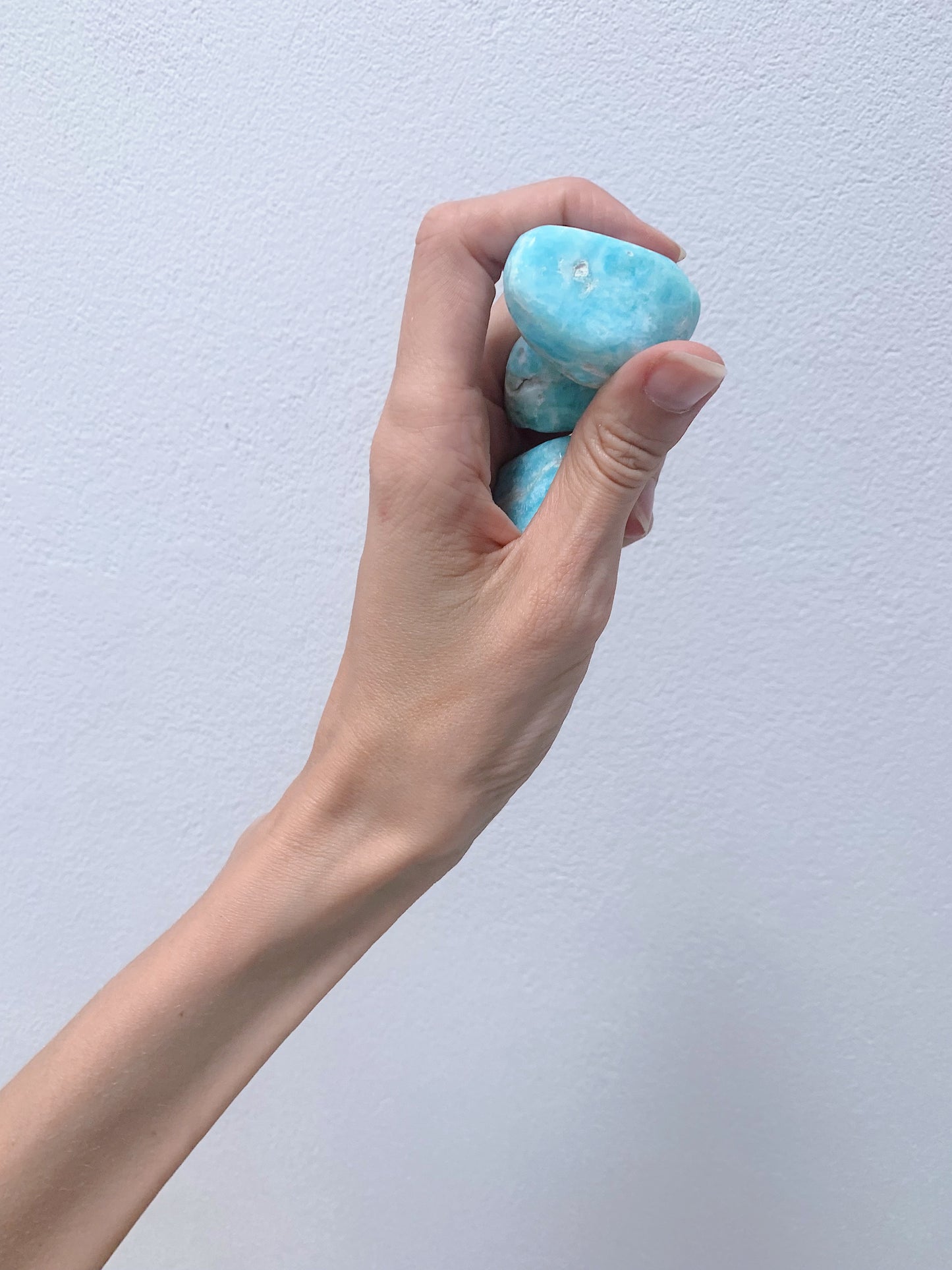 Blue Aragonite Tumbled Stones