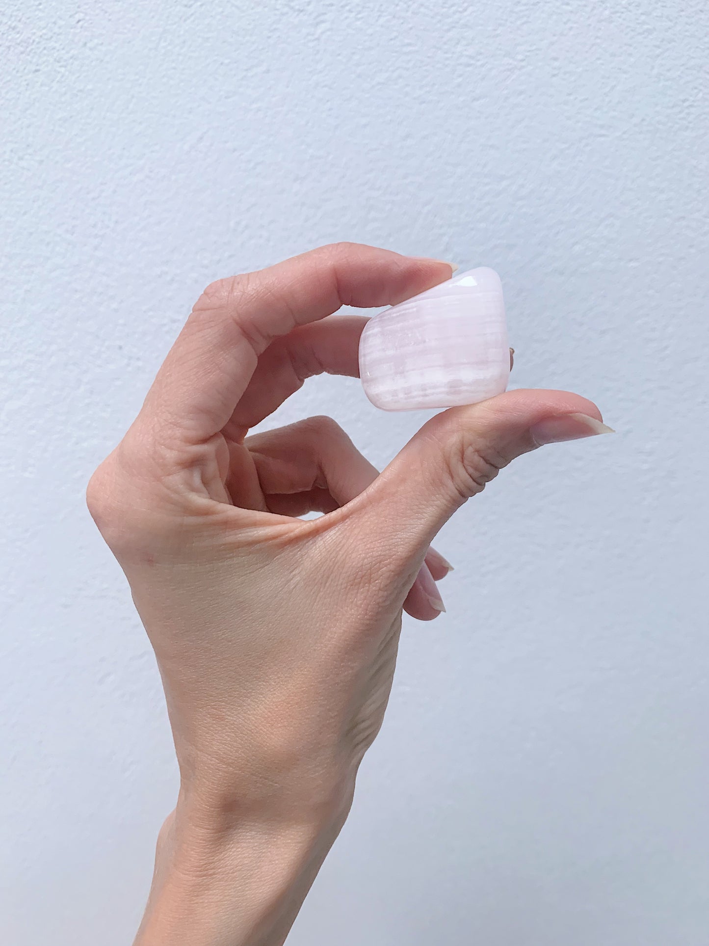 Pink Mangano Calcite Tumbled Stone