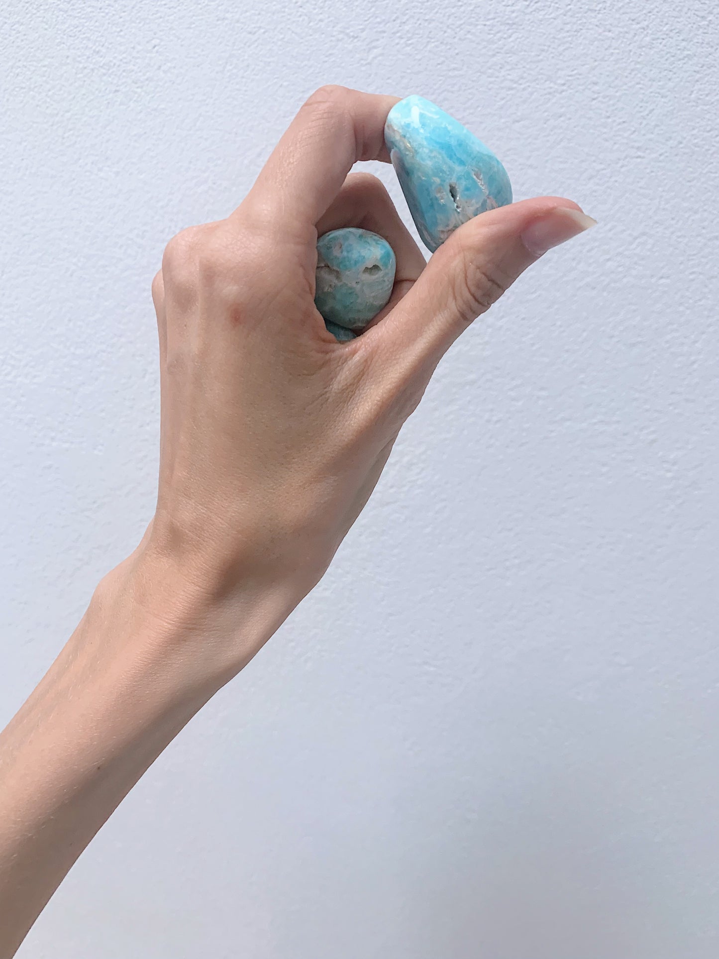 Blue Aragonite Tumbled Stones