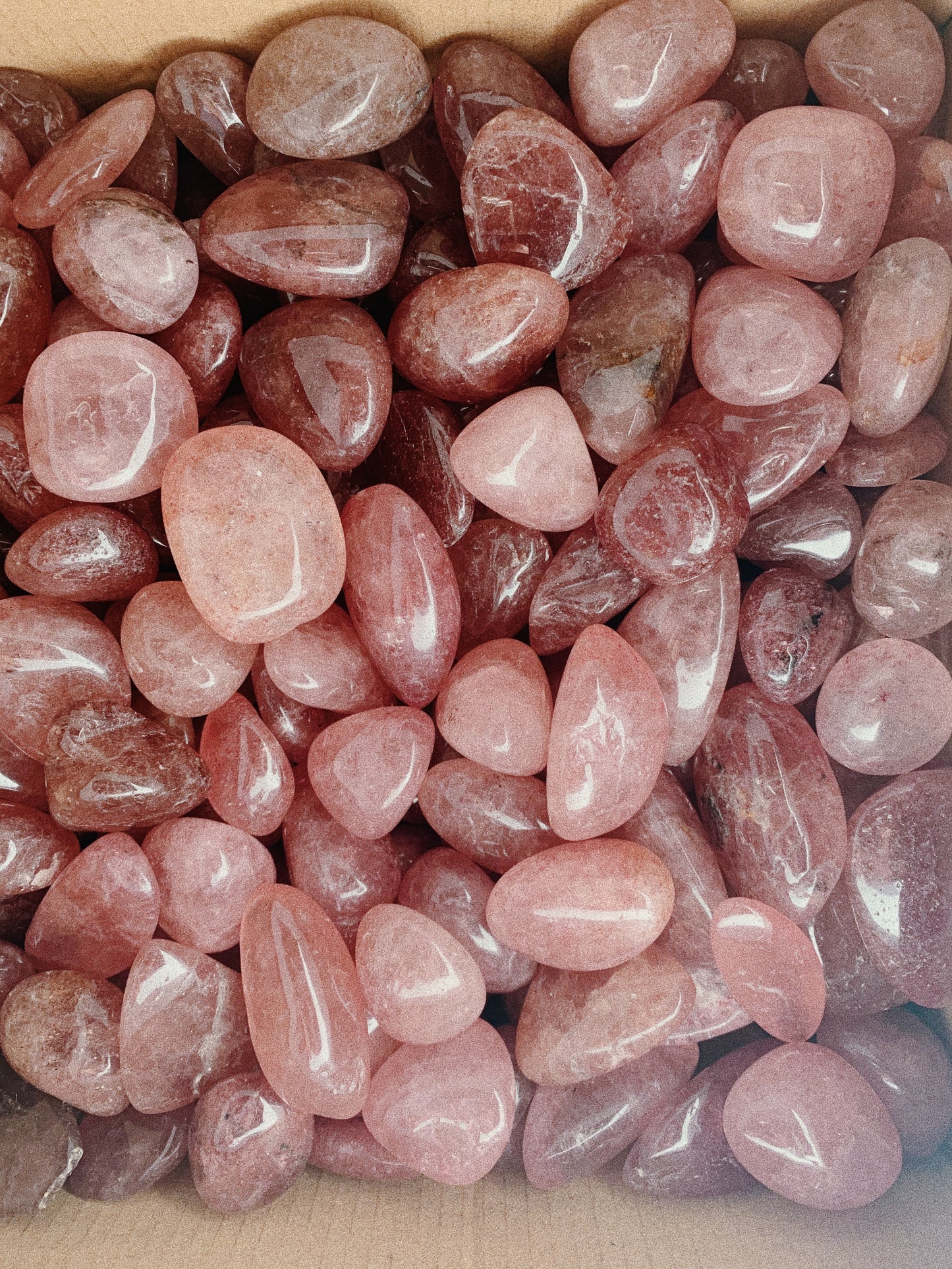 Strawberry Quartz Tumbled Stones