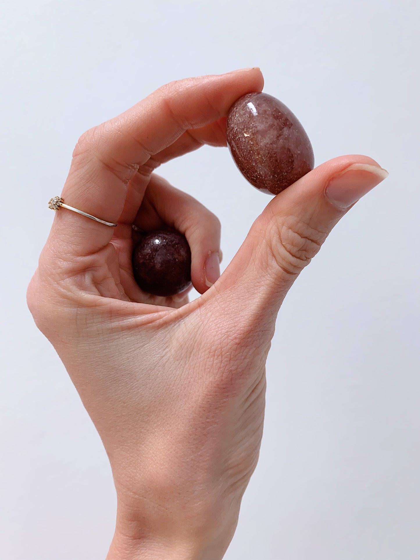 Strawberry Quartz Tumbled Stones