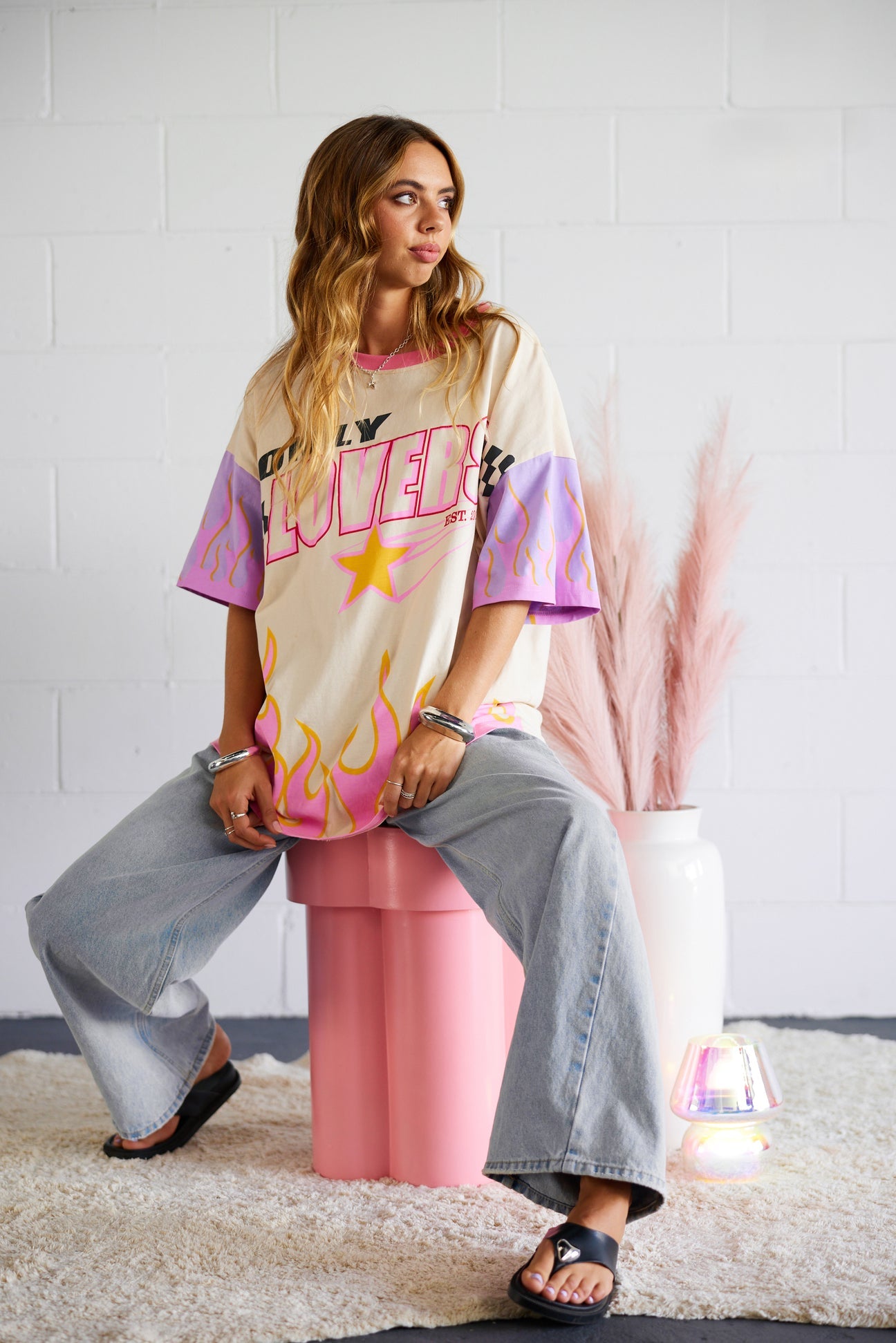 The Moto Tee - Cream