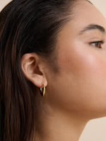 ERICA DIAMOND 18K GOLD PLATED EARRINGS