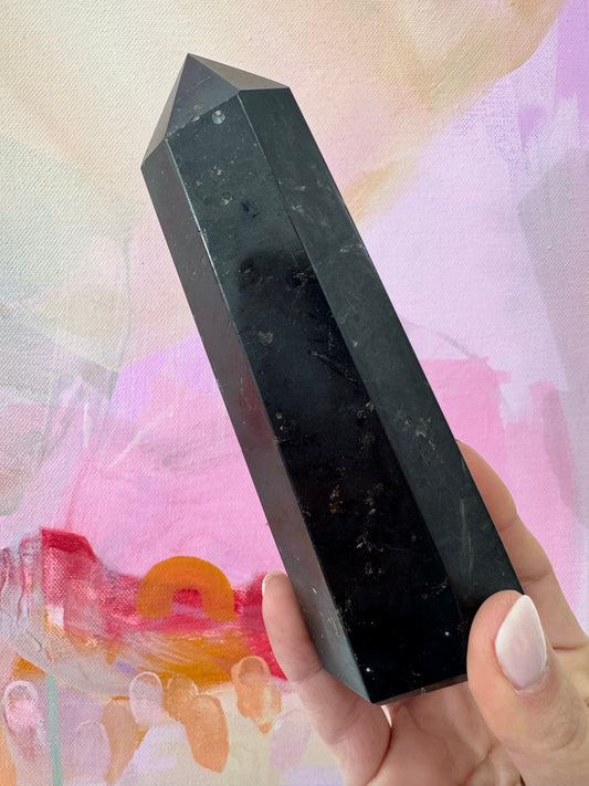 Black Tourmaline Freeform Tower