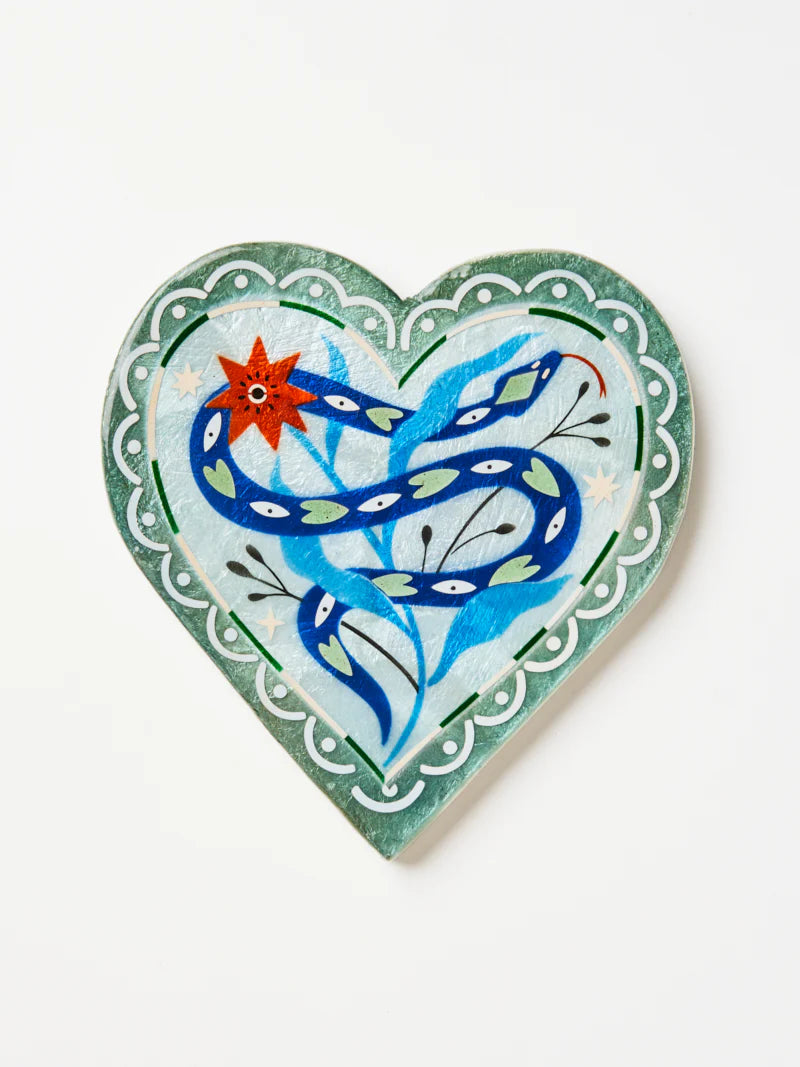 Jones & Co Fable Snake Blue Heart