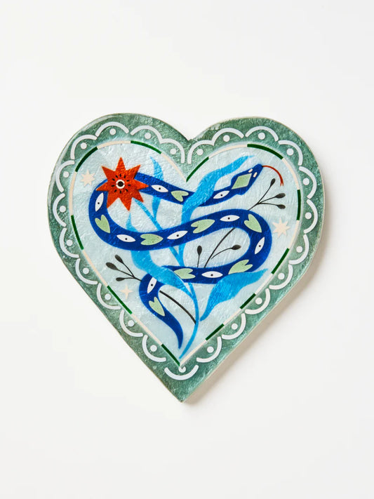 Jones & Co Fable Snake Blue Heart