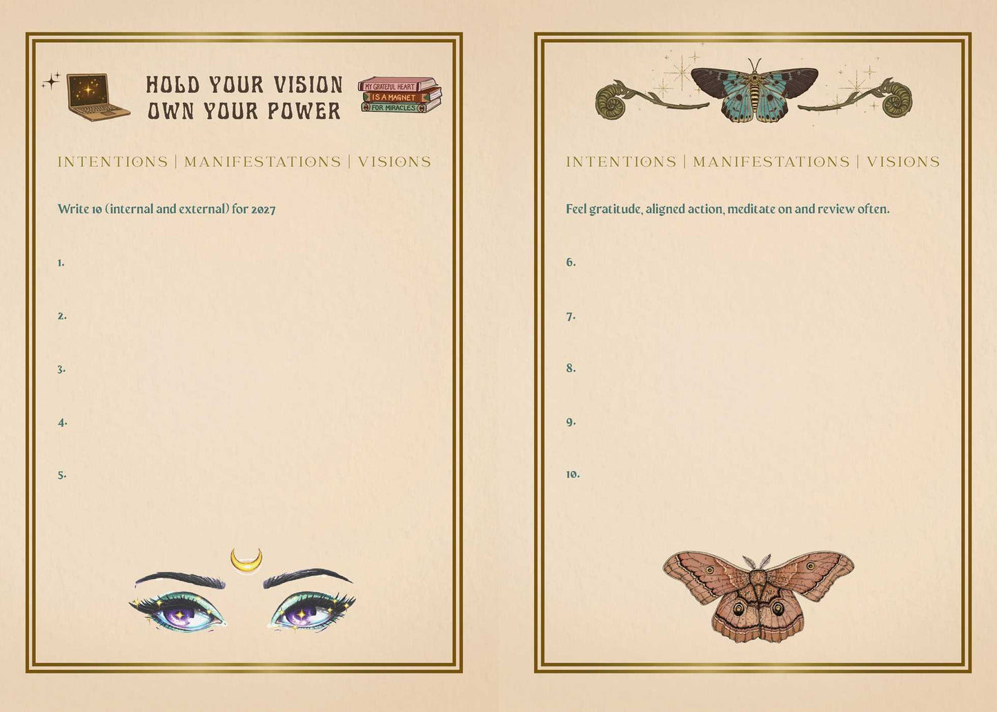 2027 Manifest your dreams planner