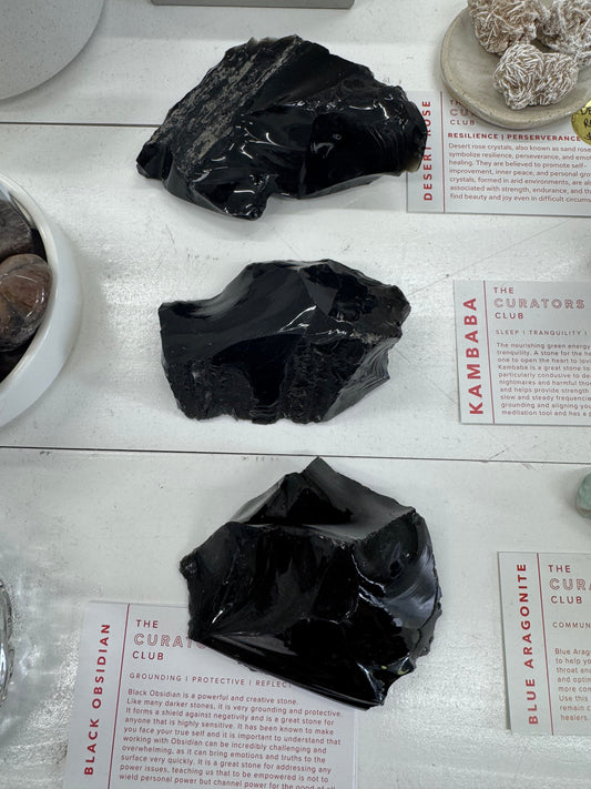Black Obsidian - natural specimen