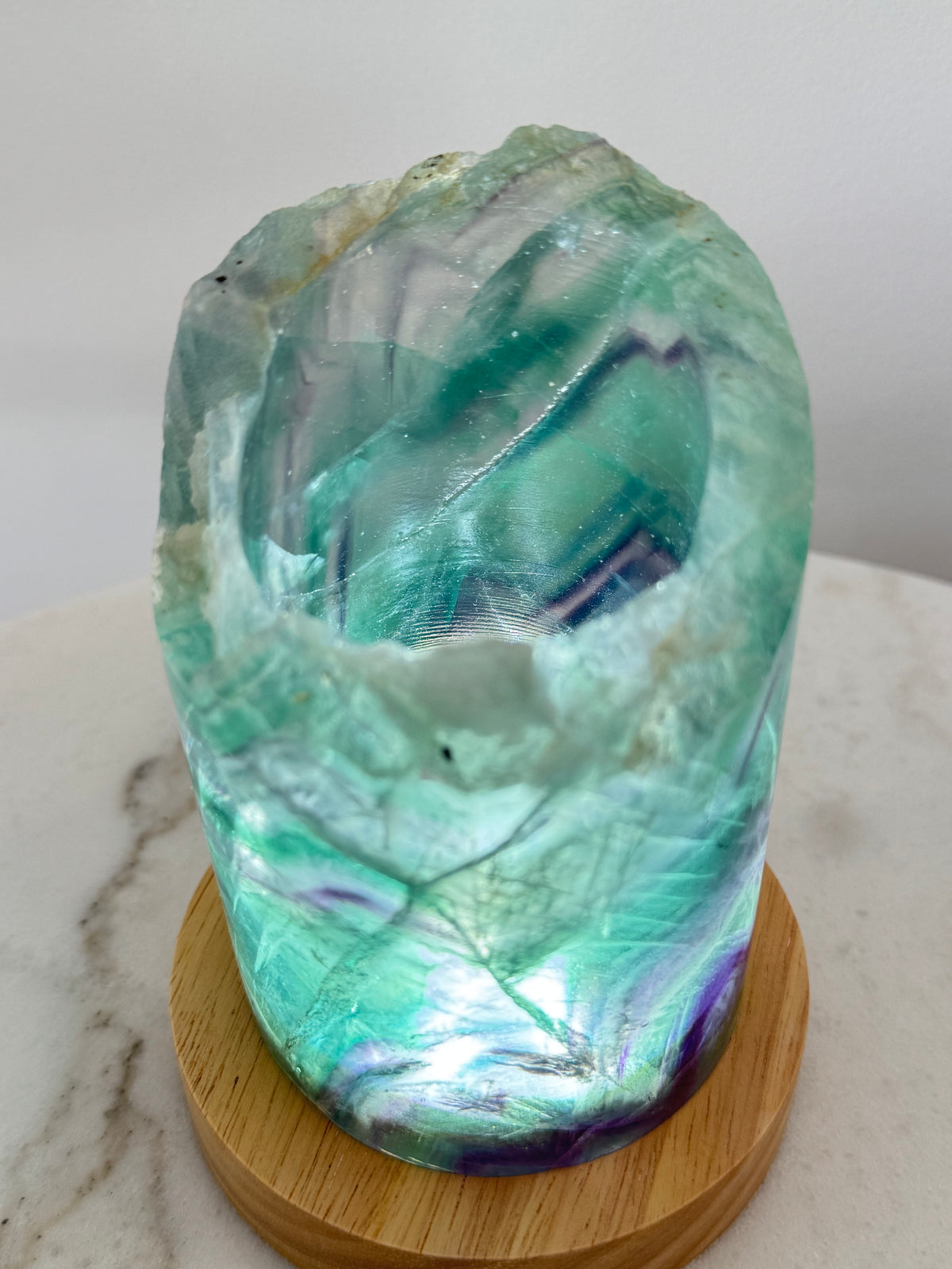 Rainbow Fluorite Lamp