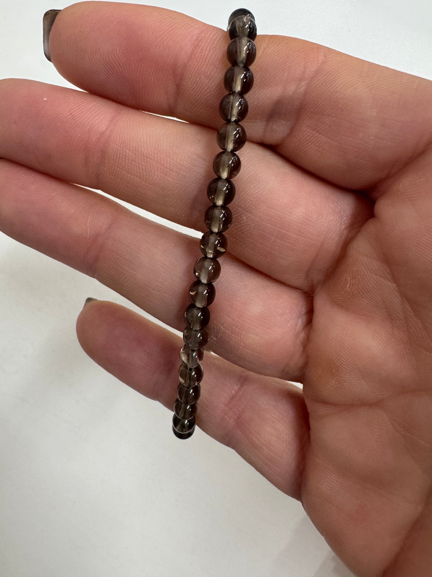4mm Beaded Crystal Bracelet