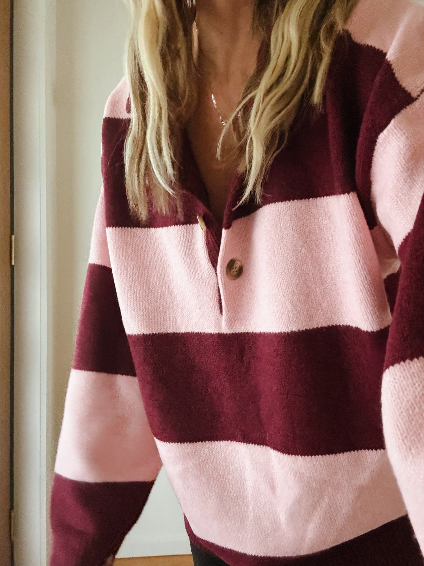 Berry Stripe Knit