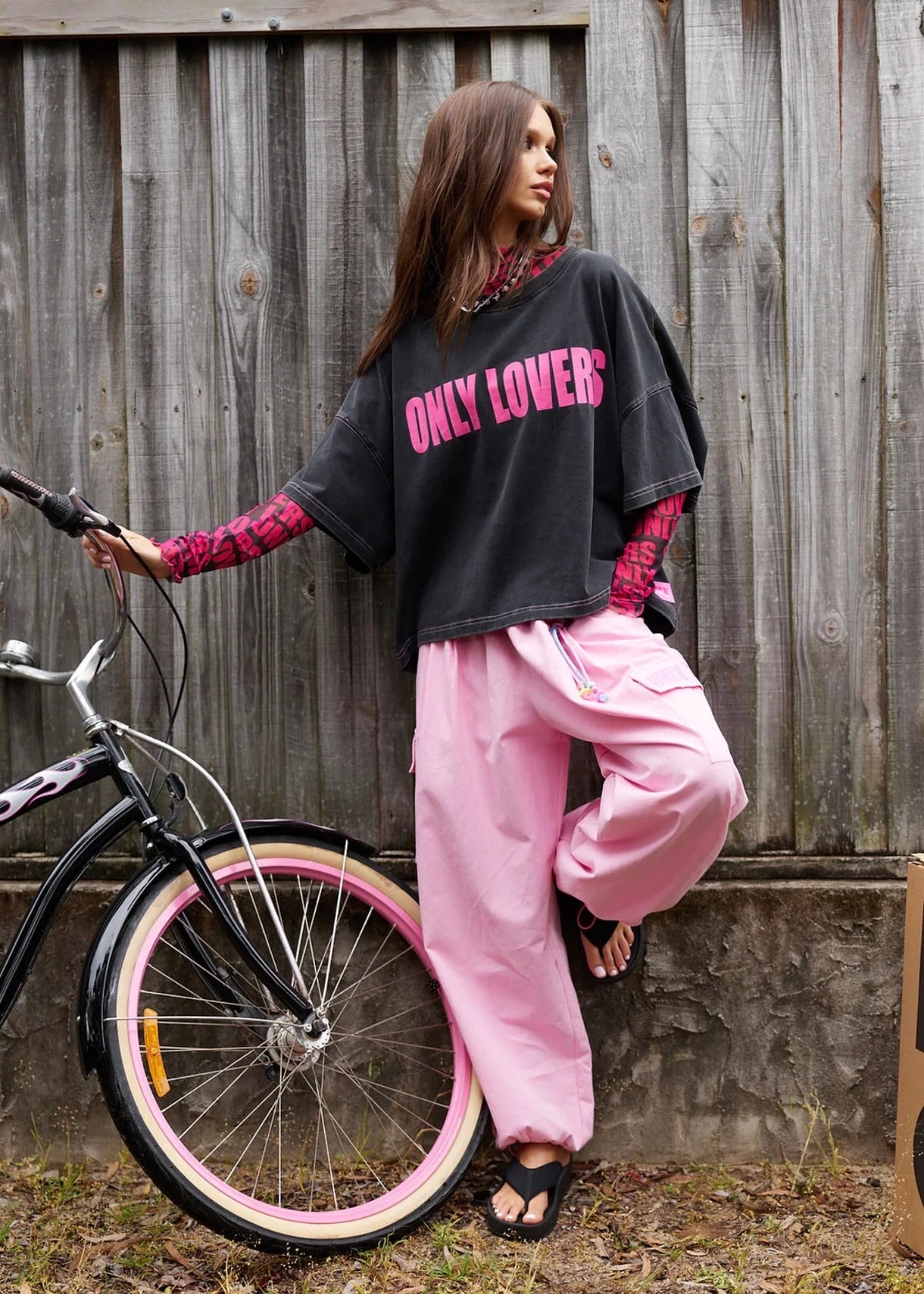 Replay Boxy Tee - washed black