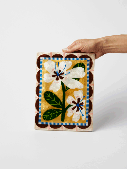 JONES & CO BLOOM NOUVEAU WHITE RECTANGLE